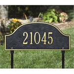 Admiral Standard Address Plaque Lawn Sign - 1 Line