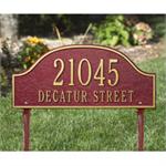 Admiral Standard Address Plaque Lawn Sign - 2 Lines