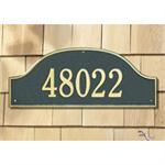 Admiral Estate Address Plaque Wall Sign - One Line by Whitehall