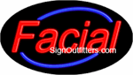 Facial Neon Sign - Flashing Design