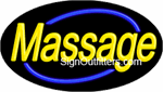 Massage Neon Sign - Flashing Design