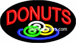 Donuts with Donut Graphic Neon Sign - Flashing Design
