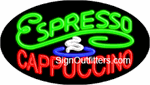 Espresso Cappuccino with Mug Graphic Neon Sign - Flashing Design