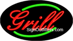 Grill Neon Sign - Flashing Design