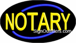 Notary Neon Sign - Flashing Design