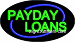 Payday Loans Neon Sign - Flashing Design