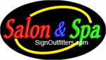Salon & Spa Neon Sign - Flashing Design