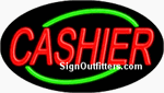Cashier Neon Sign - Flashing Design