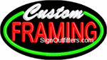 Custom Framing Neon Sign - Flashing Design