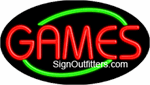 Games Neon Sign - Flashing Design