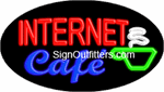 Internet Cafe Neon Sign - Flashing Design