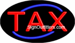 Tax Neon Sign - Flashing Design