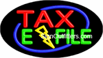 Tax E File Neon Sign - Flashing Design