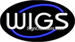 Wigs Neon Sign - Flashing Design