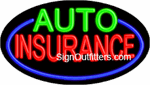 AUTO INSURANCE Neon Sign - Flashing Design