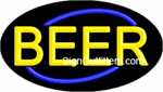 Beer Neon Sign - Flashing Design