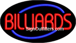 Billiards Neon Sign - Flashing Design