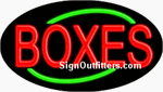 Boxes Neon Sign - Flashing Design
