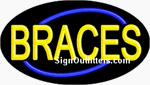 Braces Neon Sign - Flashing Design