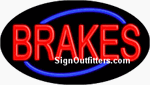 Brakes Neon Sign - Flashing Design