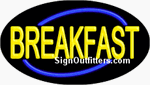 Breakfast Neon Sign - Flashing Design