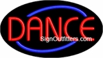Dance Neon Sign - Flashing Design