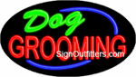 Dog Grooming Neon Sign - Flashing Design
