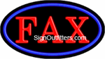 Fax Neon Sign - Flashing Design