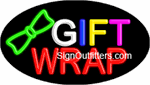 Gift Wrap Neon Sign - Flashing Design