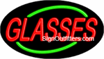 Glasses Neon Sign - Flashing Design