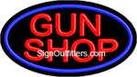 Gun Shop Neon Sign - Flashing Design