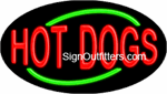 Hot Dogs Neon Sign - Flashing Design
