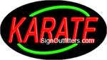 Karate Neon Sign - Flashing Design