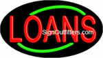 Loans Neon Sign - Flashing Design