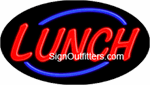 Lunch Neon Sign - Flashing Design