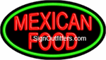 Mexican Food Neon Sign - Flashing Design