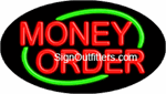 Money Order Neon Sign - Flashing Design