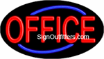 Office Neon Sign - Flashing Design