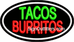 Tacos Burritos Neon Sign - Flashing Design