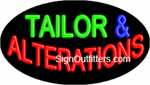 Tailor & Alterations Neon Sign - Flashing Design