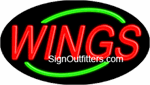 Wings Neon Sign - Flashing Design