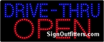 Drive-Thru Open LED Sign - Regular Design