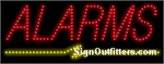 Alarms LED Sign - Regular Design