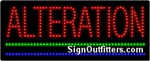 Alteration LED Sign - Regular Design