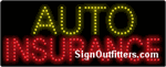 Auto Insurance LED Sign - Regular Design