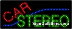 Car Stereo LED Sign - Regular Design