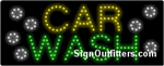 Car Wash LED Sign - Regular Design