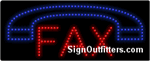 Fax with phone graphic LED Sign - Regular Design