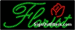 Florist LED Sign - Regular Design