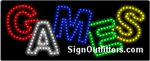 Games LED Sign - Regular Design